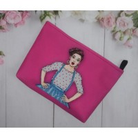 Косметичка для вышивки бисером или нитками «Девушка КОС-24» (Косметичка или набор)